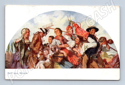 Pohlednice Aug. Němejc folklór Minerva (M6586)