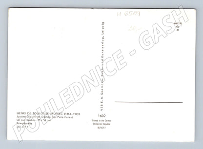 Pohlednice Toulouse-Lautrec Justine Dieulh (M6589)