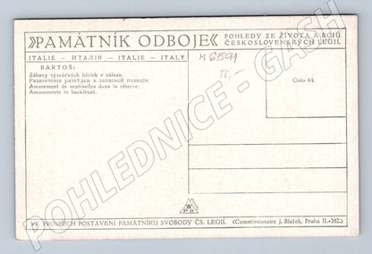 Pohlednice legie Itálie zábavy hlídek (M6591)