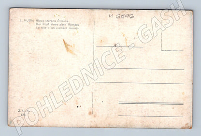 Pohlednice L. Kuba Hlava starého Římana (M6596)