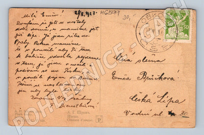 Pohlednice A. H. Schram Píseň touhy 1923 (M6599)