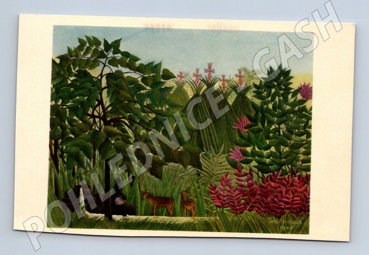 Pohlednice Henri Rousseau Die Kaskade džungle (M6607)