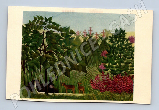 Pohlednice Henri Rousseau Die Kaskade džungle (M6607)