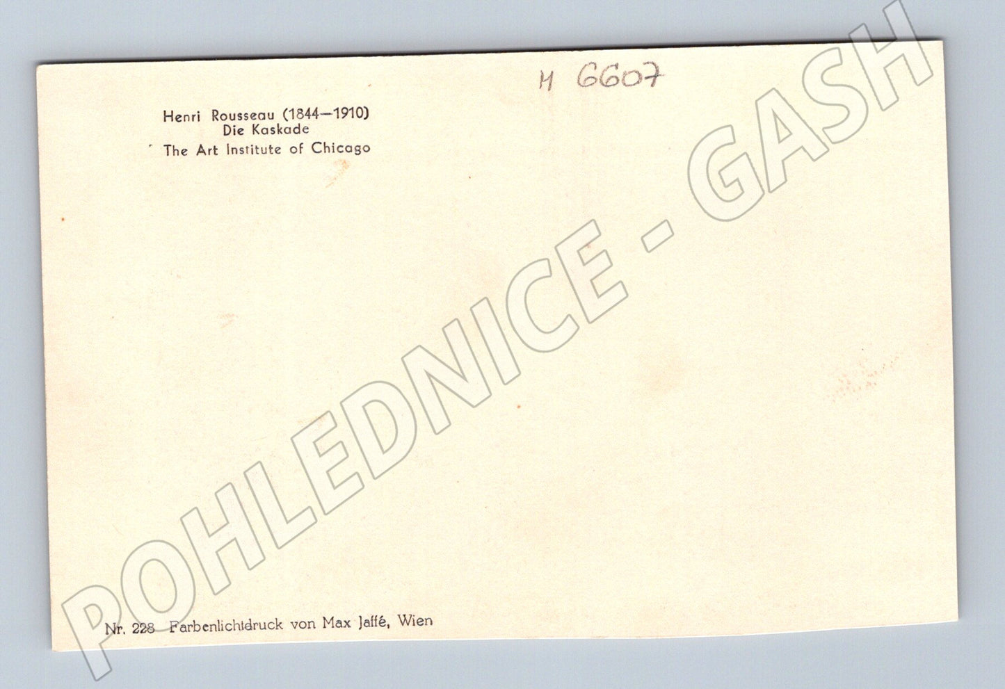 Pohlednice Henri Rousseau Die Kaskade džungle (M6607)