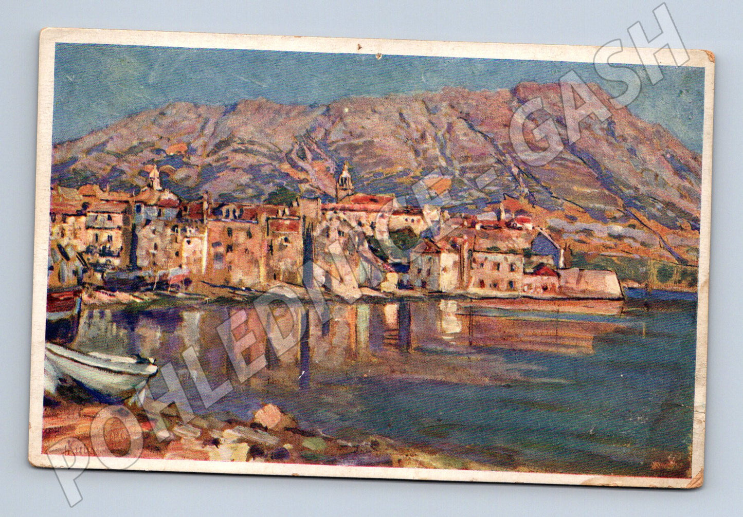Pohlednice Korčula Dalmácie L. Kuba (M6613)