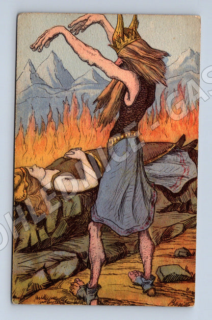 Pohlednice Der Feuerzauber fantasy (M6614)