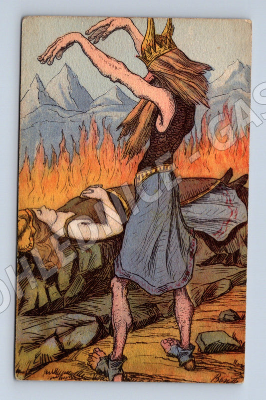 Pohlednice Der Feuerzauber fantasy (M6614)