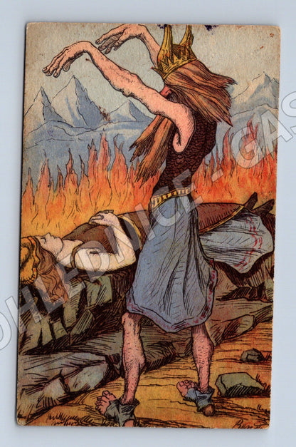 Pohlednice Der Feuerzauber Brünnhilda (M6615)