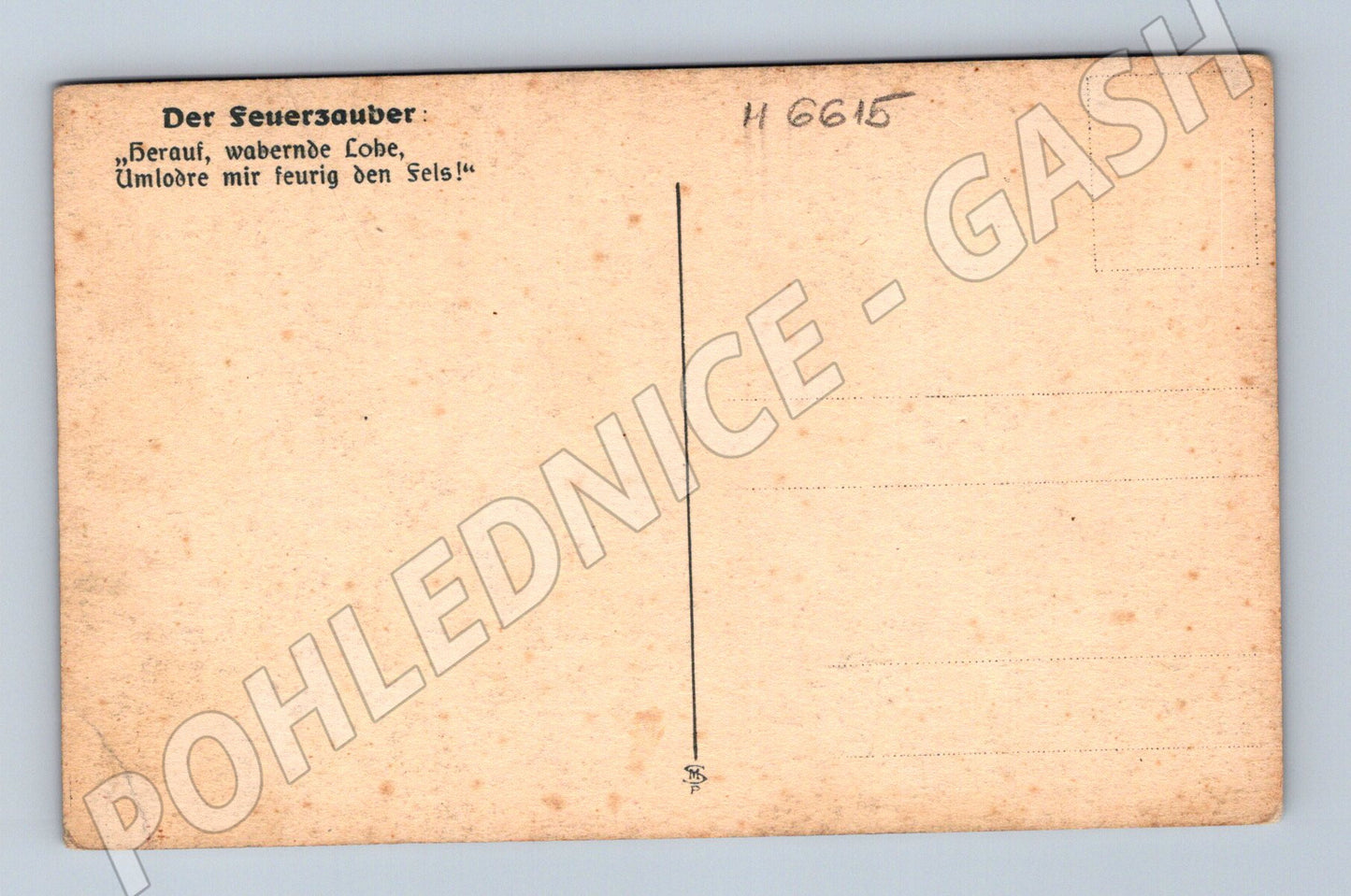 Pohlednice Der Feuerzauber Brünnhilda (M6615)