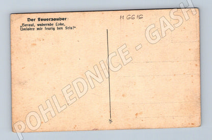 Pohlednice Der Feuerzauber umělecký motiv (M6616)