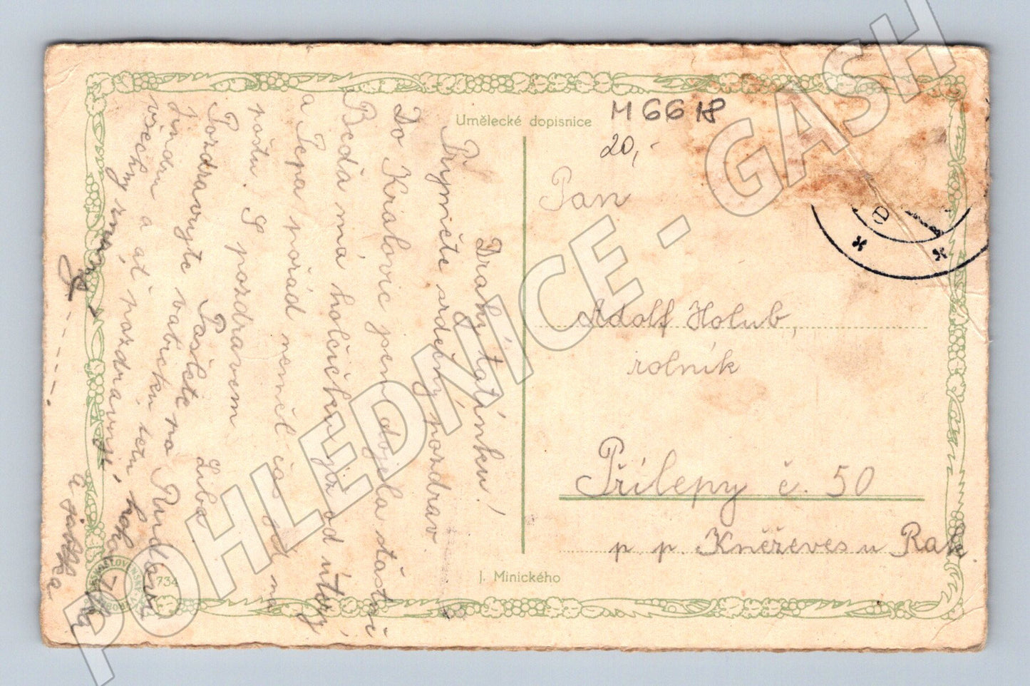 Pohlednice Život a práce etnografie (M6618)