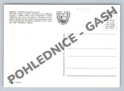 Pohlednice Liberec radnice novorenesanční 1888-93 (M662)