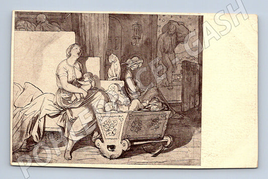 Pohlednice Josef Mánes Ukolébavka starší (M6620)