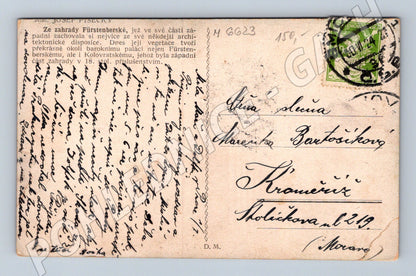 Pohlednice Fürstenberská zahrada Praha (M6623)