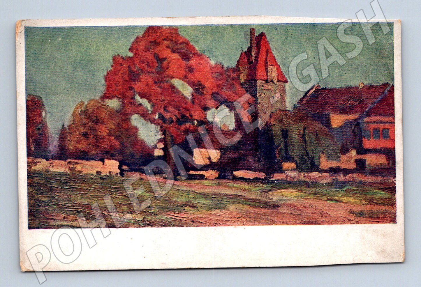 Pohlednice L. Kuba Podzimní krajina (M6629)