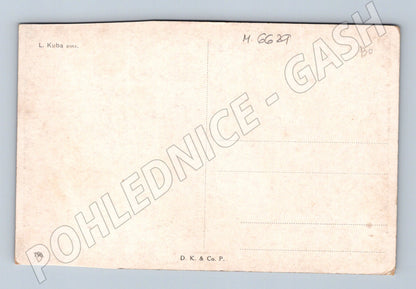 Pohlednice L. Kuba Podzimní krajina (M6629)