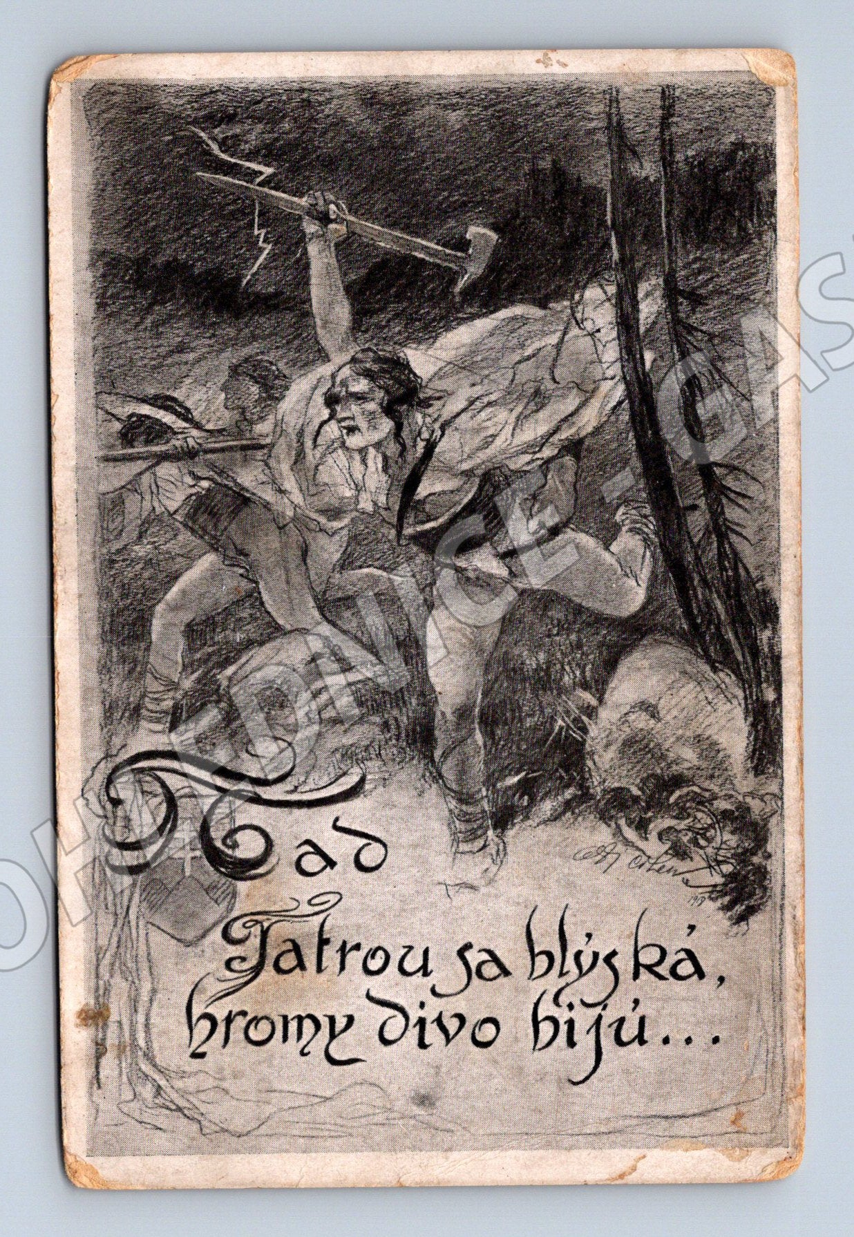 Pohlednice Nad Tatrou sa blýska Slovensko (M6631)