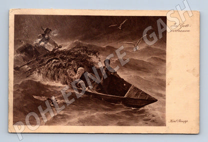 Pohlednice Karl Raupp Bouře na moři (M6632)