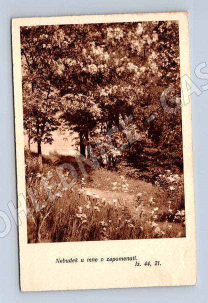 Pohlednice biblický citát ruční věnování (M6636)