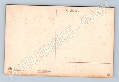 Pohlednice děti a lodička Die Entführung (M6642)