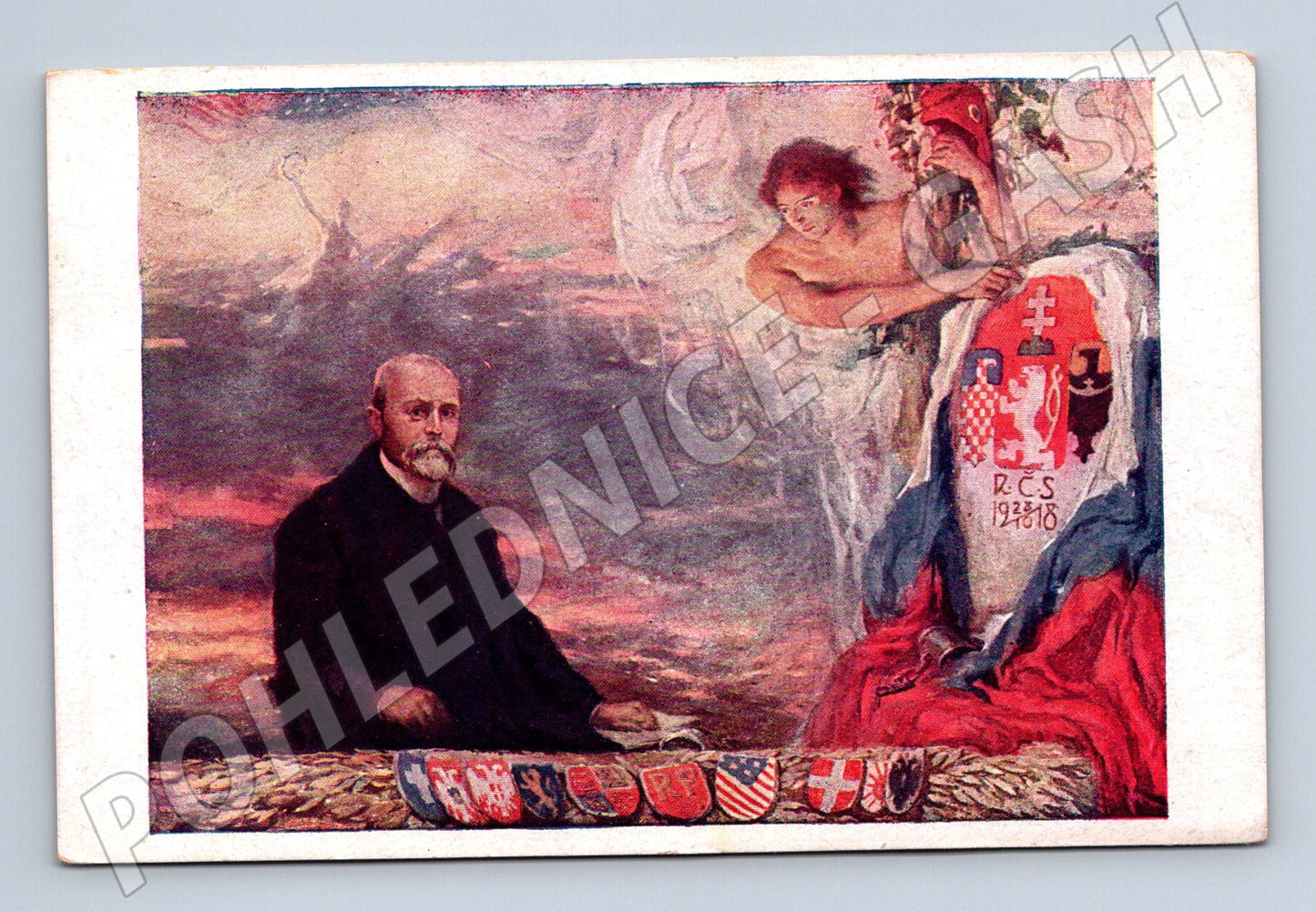 Pohlednice Náš vykupitel Masaryk PF 1935 (M6644)