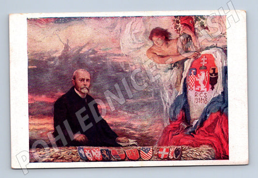 Pohlednice Náš vykupitel Masaryk PF 1935 (M6644)