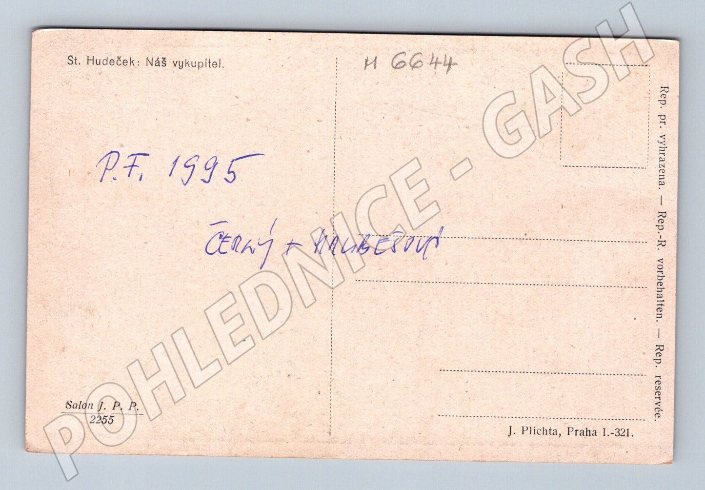 Pohlednice Náš vykupitel Masaryk PF 1935 (M6644)