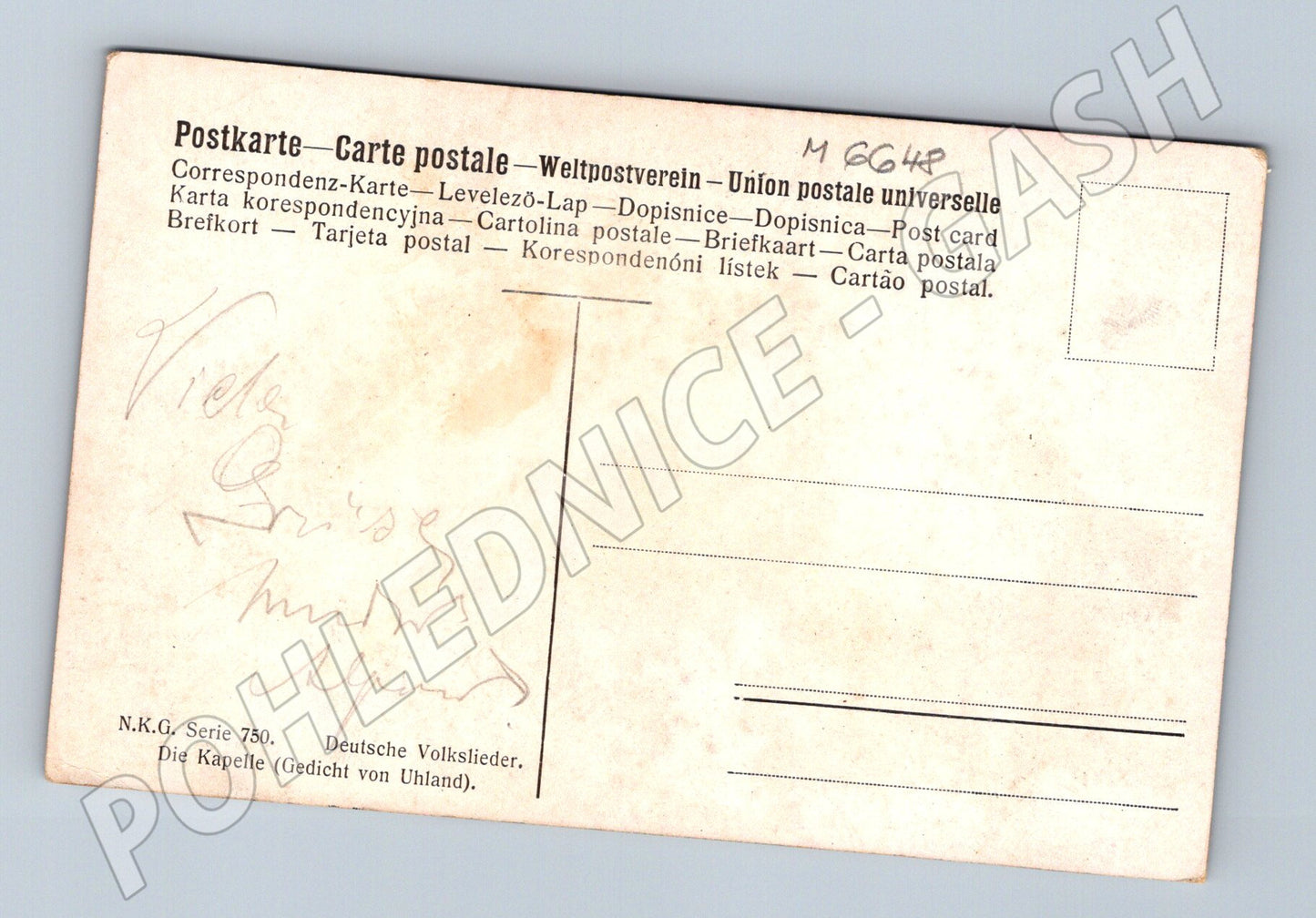 Pohlednice Die Kapelle Deutsche Volkslieder (M6648)