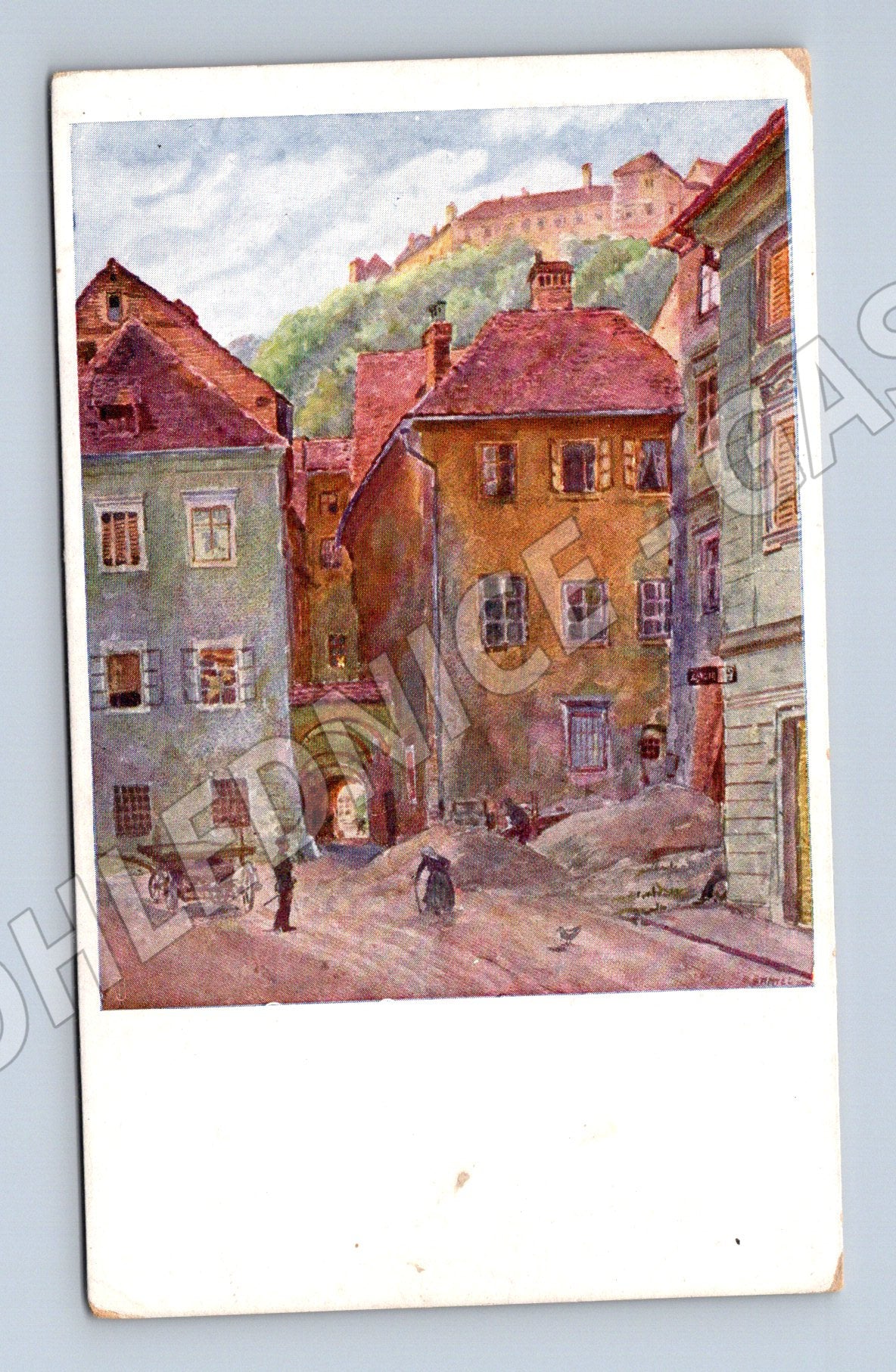 Pohlednice Stara Ljubljana Rybja ulica (M6655)