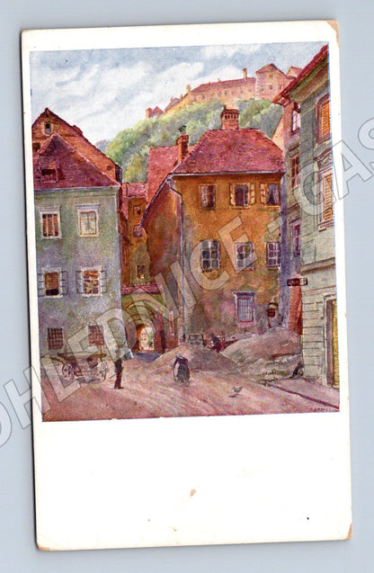 Pohlednice Stara Ljubljana Rybja ulica (M6655)