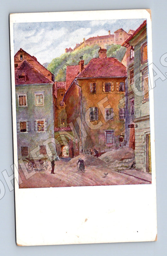 Pohlednice Stara Ljubljana Rybja ulica (M6655)