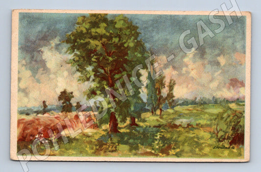 Pohlednice krajina J. Hůrka 1945 (M6661)