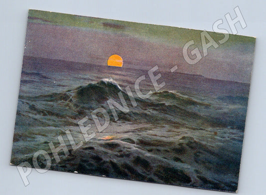 Pohlednice moře západ slunce (M6664)