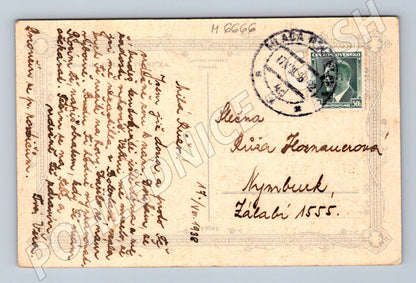 Pohlednice vesnický motiv 1938 malý formát (M6666)