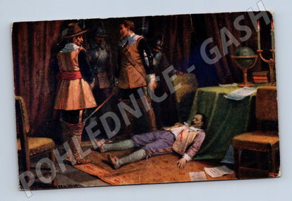 Pohlednice Smrt Albrechta z Valdštejna (M6670)