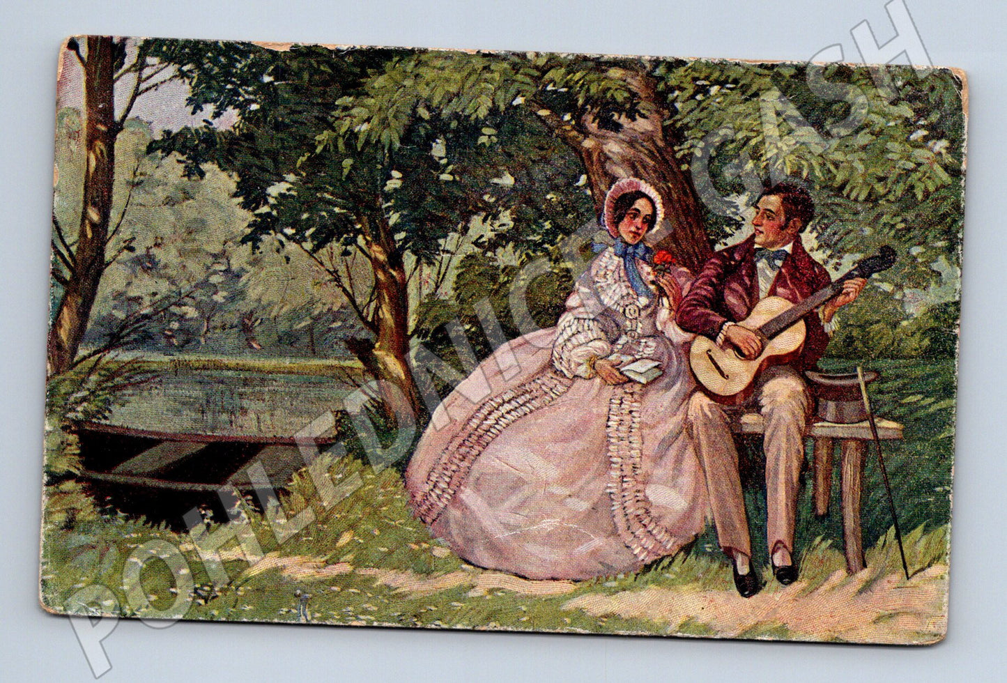 Pohlednice romantický pár Československo (M6672)