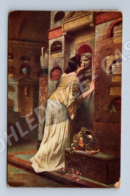 Pohlednice žena v antickém interiéru ČSR (M6673)