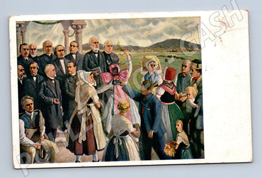 Pohlednice Lužičtí Srbové kroje slavnost (M6675)