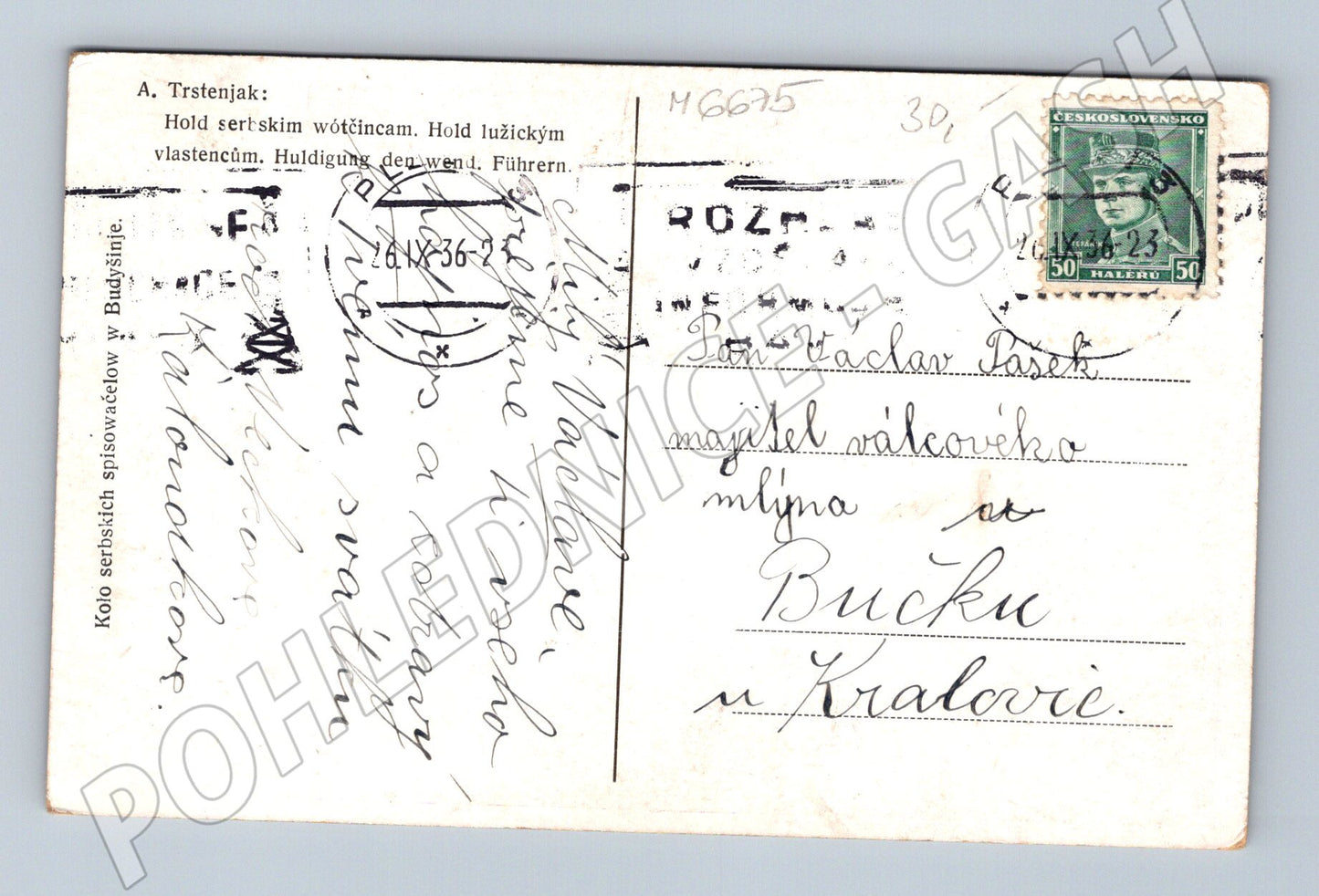 Pohlednice Lužičtí Srbové kroje slavnost (M6675)