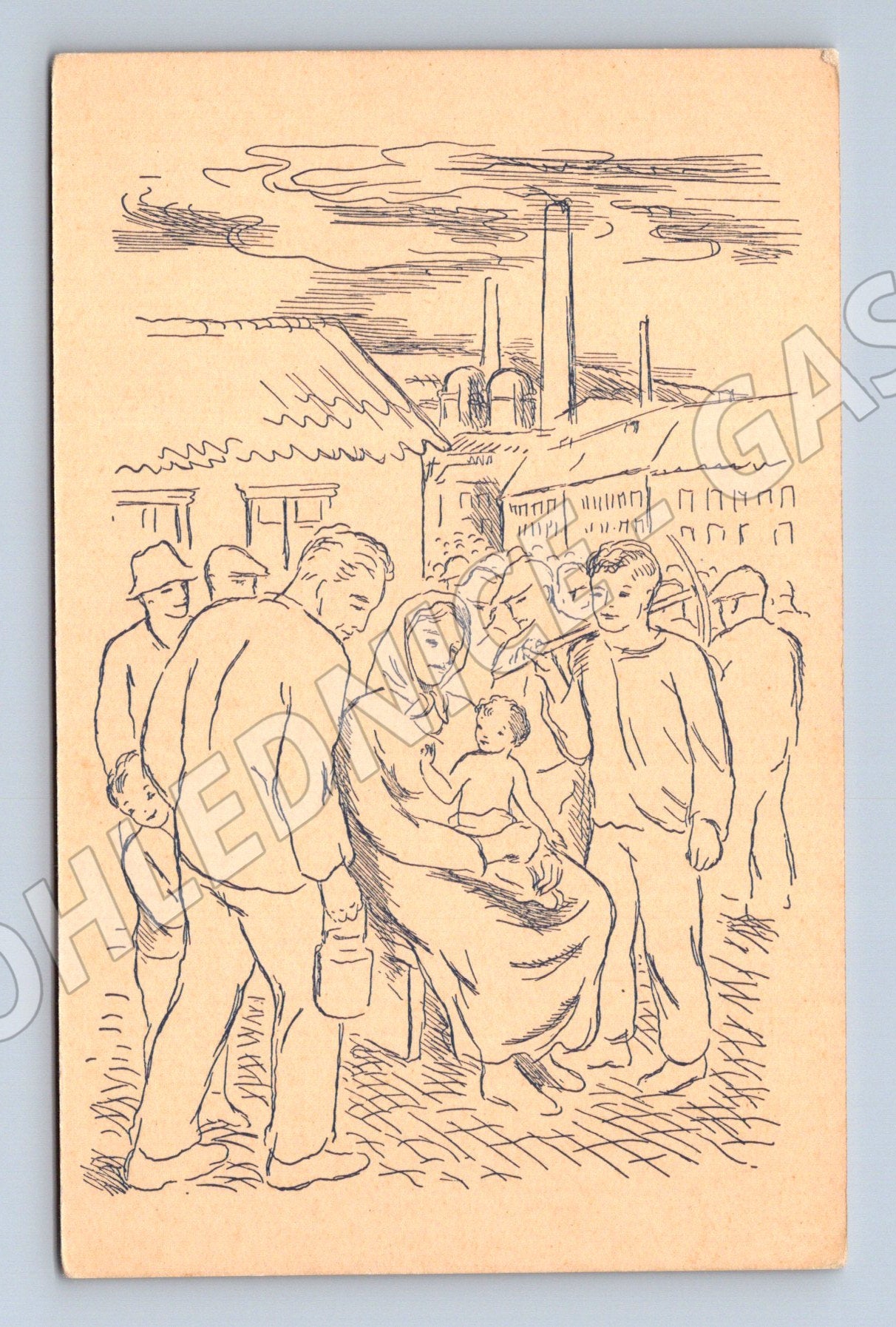 Pohlednice K. Janíček Zrození práce (M6678)