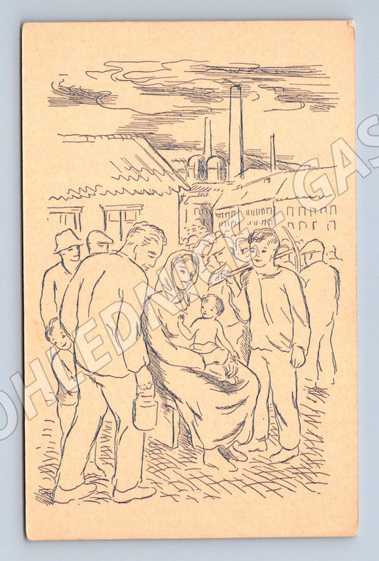 Pohlednice K. Janíček Zrození práce (M6678)