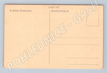 Pohlednice K. Janíček Zrození práce (M6678)