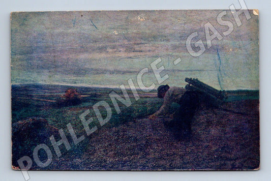 Pohlednice polní krajina Rakousko-Uhersko (M6679)