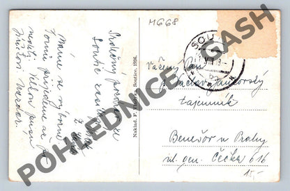 Pohlednice Soutice partie u mlýna 1936 stará ČSR (M668)