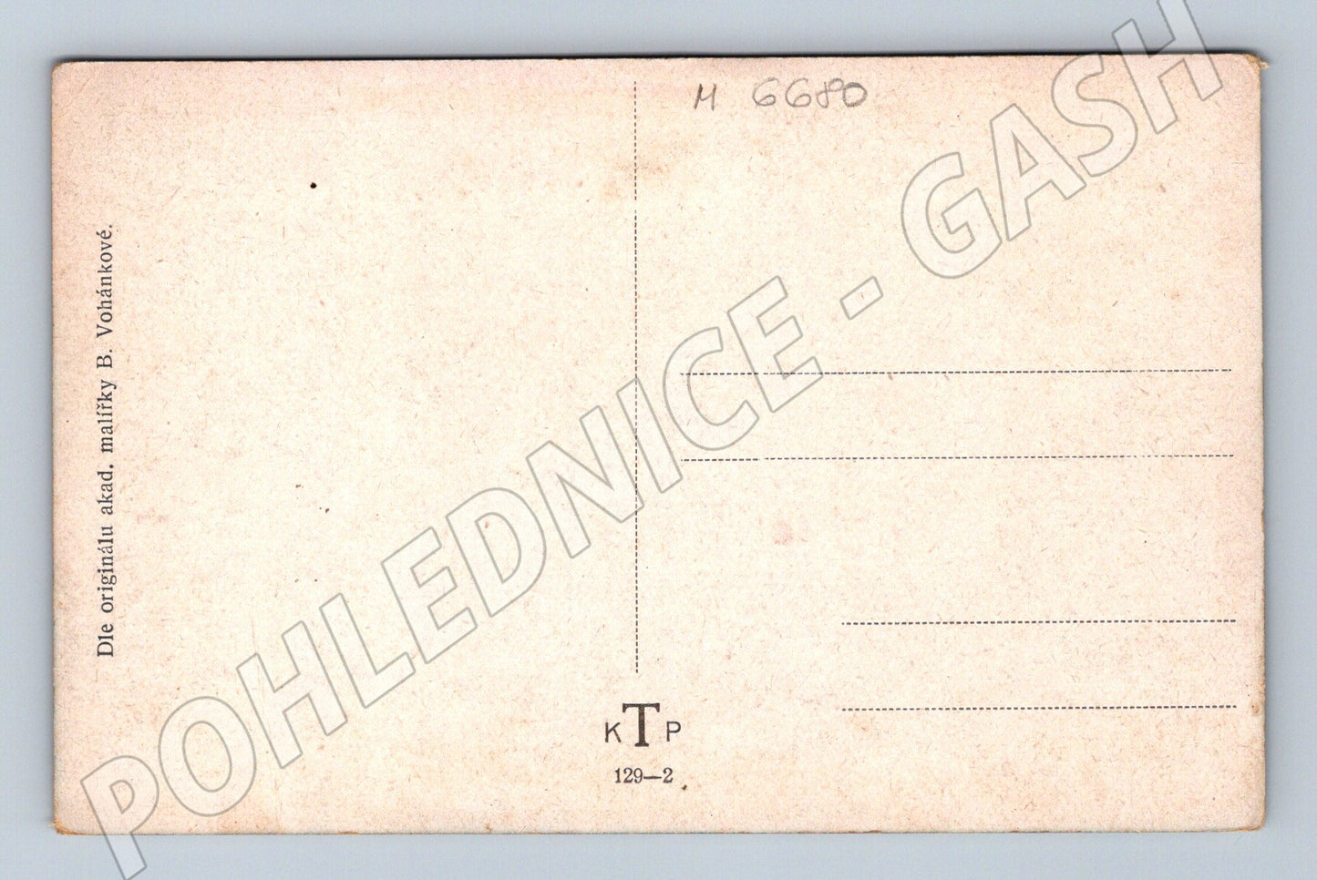 Pohlednice chalupa B. Volánková malířství (M6680)