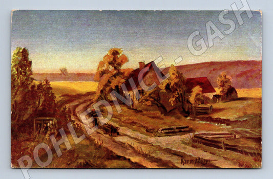 Pohlednice Kamil Lhoták chalupa 1928 (M6684)