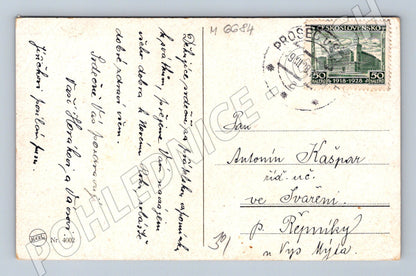 Pohlednice Kamil Lhoták chalupa 1928 (M6684)