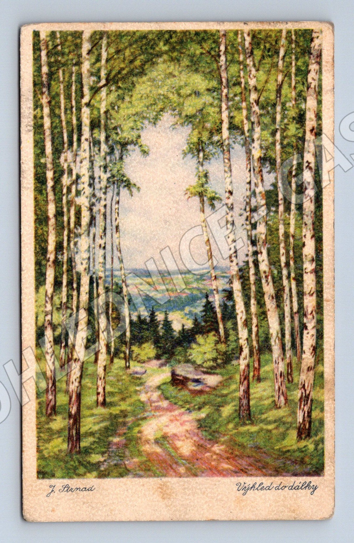 Pohlednice Výhled do dálky J. Šrámek (M6685)