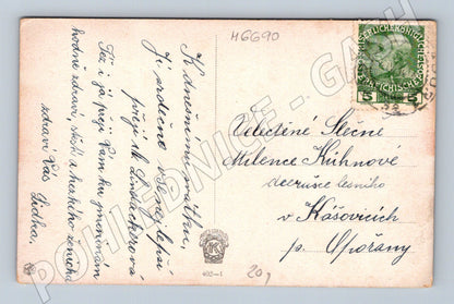 Pohlednice český venkov kroje 1910 (M6690)