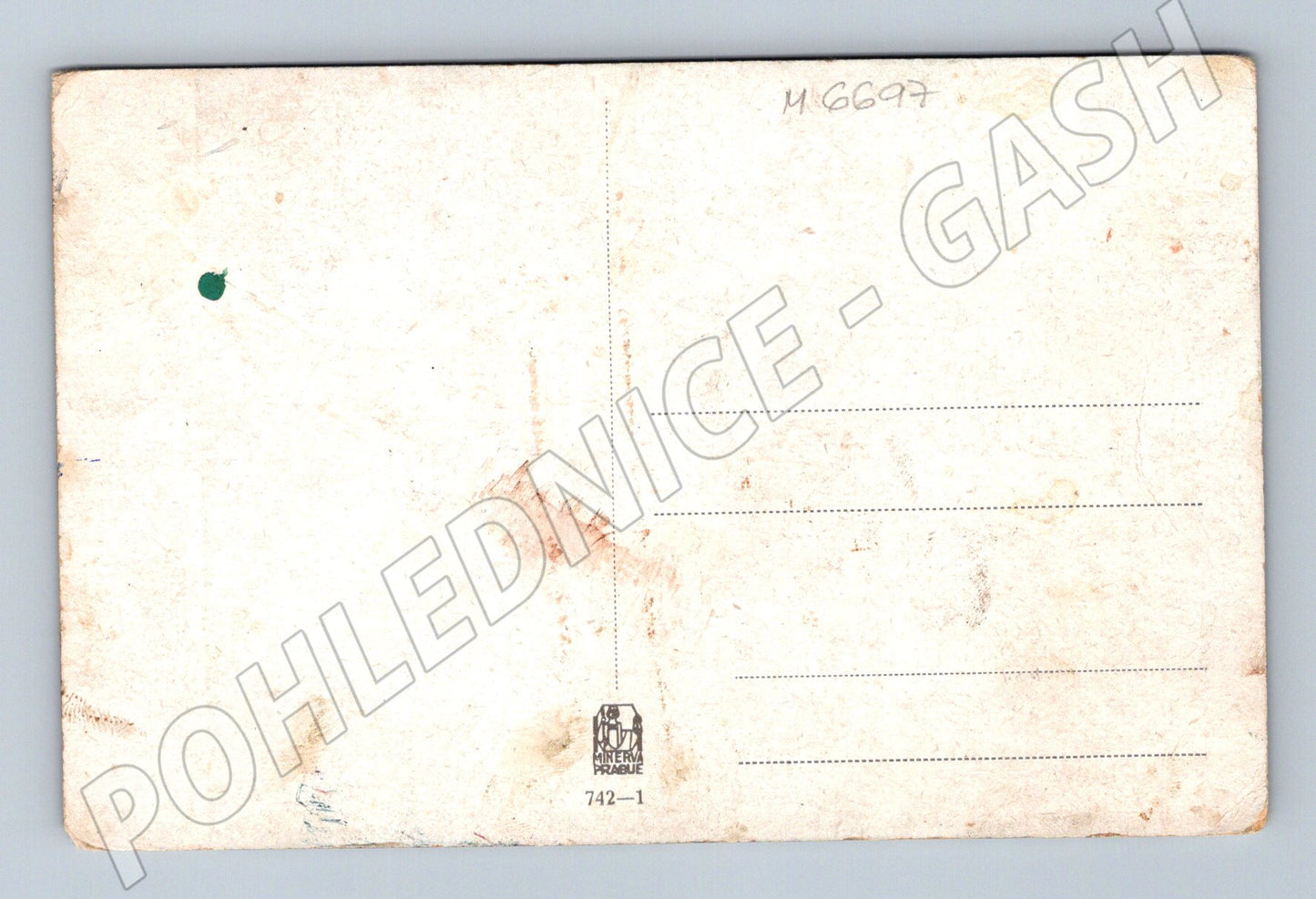 Pohlednice krajina s ovcemi Minerva (M6697)